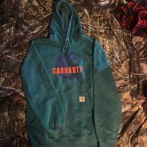 Women’s Teal loose fit Carhartt Hoodie